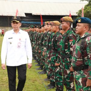 Pj Bupati Tangerang Memimpin Upacara Pembukaan TMMD ke-123 di Bantar Panjang Tigaraksa