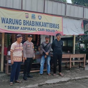 Sambangi Warung Bhabinkamtibmas Milik Warga Binaan & Sampaikan Pesan Kamtibmas di Desa Talagasari Kecamatan Balaraja    