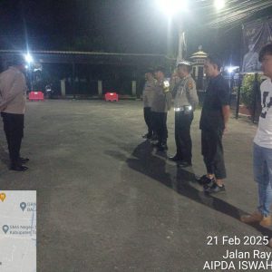 Personil Polsek Balaraja Gelar Apel Malam Guna Antisipasi Guantibmas di Wilayah Hukum Polsek Balaraja Polresta Tangerang 