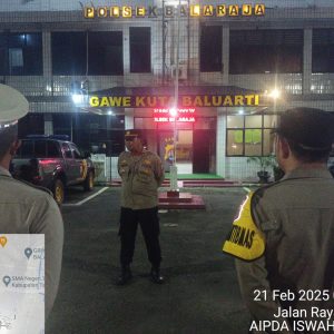 Personil Polsek Balaraja Gelar Apel Malam Guna Antisipasi Guantibmas di Wilayah Hukum Polsek Balaraja Polresta Tangerang