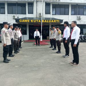 Serah Terima Jaga Anggota Polsek Balaraja Rutin Dilaksanakan Setiap Pagi Sebagai Bentuk Kesiapan Anggota Dalam Pelaksanaan Tugas
