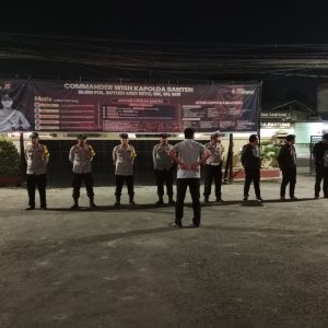 Apel Malam Personil Polsek Balaraja Bentuk Kesiapsiagaan & Antisipasi Guantibmas di Wilayah Hukum Polsek Balaraja Polresta Tangerang 