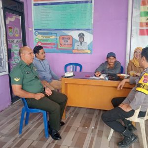 Bhabinkamtibmas Polsek Balaraja Bripka Yudi Apriadi Melaksanakan Sambang Kantor Desa Telagasari Sampaikan Himbauan Harkamtibmas