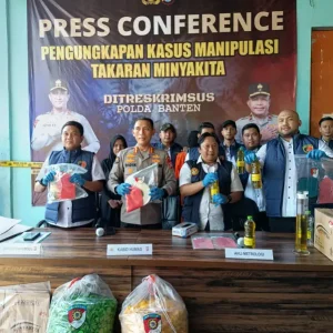 Polisi Grebek Produsen Manipulasi Takaran Minyak di Rajeg Kabupaten Tangerang