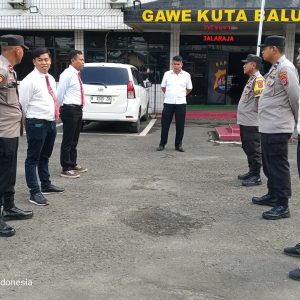 Polsek Balaraja Gelar Serah Terima Jaga Pagi Hari di Mako Polsek Balaraja Polresta Tangerang    