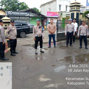 Anggota Polsek Balaraja Melaksanakan Pengamanan Sispam Mako Polsek Balaraja Polresta Tangerang Guna Tingkatkan Keamanan di Mako Polsek Balaraja    