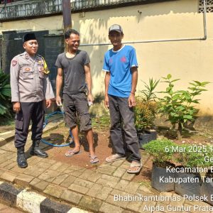 Personil Polsek Balaraja Aipda Guntur Pratama SH Melaksanakan Sambang & Poliran (Polisi Peduli Pengangguran) di Desa Binaan