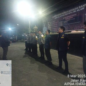 Rutinitas Apel Malam Personil Polsek Balaraja Guna Antisipasi Guantibmas di Wilayah Hukum Polsek Balaraja Polresta Tangerang    