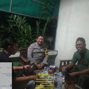 Sambang Tokoh Agama Bhabinkamtibmas Bripka Ada Prantona Mengajak Untuk Antisipasi Gangguan Kamtibmas di Desa Binaan   
