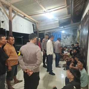 Patroli Skala Besar Polsek Cikande Polres Serang Mengamankan Belasan Remaja Yang Akan Balapan Liar dan Perang Sarung   