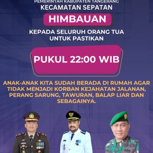 Camat Sepatan H.Abudin S.IP , M.M Memberikan Himbauan Kepada Warga Masyarakat Sepatan 