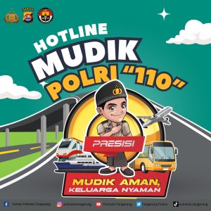 Kapolresta Tangerang Sosialisasikan Tagline “Mudik Aman, Keluarga Nyaman”