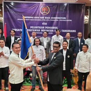 Mashudi Hadiri Pelantikan PWI Kota Tangerang 2025 – 2028