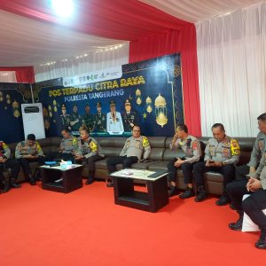Kapolresta Tangerang Tinjau Pos Lebaran : Sosialisasi Kegiatan Ramadhan dan Pengamanan Mudik 2025
