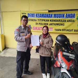 Mudik Aman Keluarga Nyaman Dengan Menitipkan Motor ke Kantor Polisi Terdekat