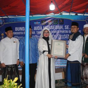 Selain Mewakafkan 1000 Mushaf Al- Qur’an Dan Santunan anak Yatim , Bunda Hj, Aida S.E , M.M , Menggelar Buka Bersama    