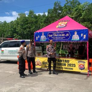 Polresta Tangerang Siagakan Pengamanan di Pulo Cangkir Kronjo Selama Libur Lebaran