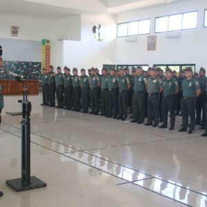 Pimpin Apel Kembali Cuti Dan Halal Bilhalal, Ini Pesan Dandim 0429/Lamtim Kepada Seluruh Prajurit