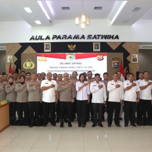 Kunjungan Tim Audit Kinerja Tahap I T.A. 2025 ITWASDA Polda Banten ke Polresta Tangerang