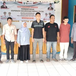 Musyawarah Pembentukan Koperasi Kelurahan Merah Putih Kelurahan Sapanang Kecamatan Bungoro Kabupaten Pangkep