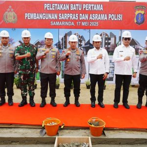 Kapolri Ground Breaking Asrama Polresta Samarinda, Komitmen Polri Tingkatkan Pelayanan kepada Masyarakat