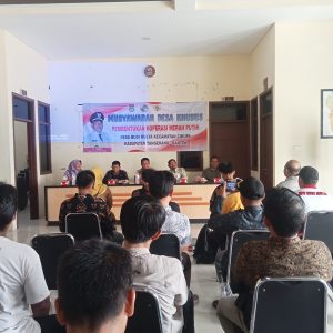Desa Budi Mulya Gelar Musyawarah Desa Khusus ( MUSDESUS ) Pembentukan Koperasi Merah Putih