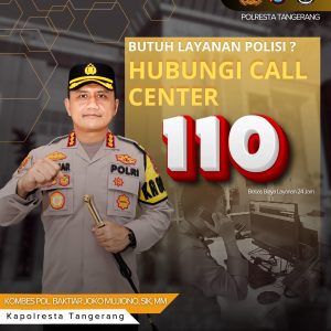 Polresta Tangerang Siap Layani 24 Jam Melalui Layanan 110, Tegaskan Komitmen Respons Cepat untuk Masyarakat