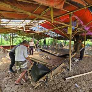 Respon Cepat Polisi, Arena Sabung Ayam di Desa Pangadegan Pasar Kemis Dibongkar Bersama Warga
