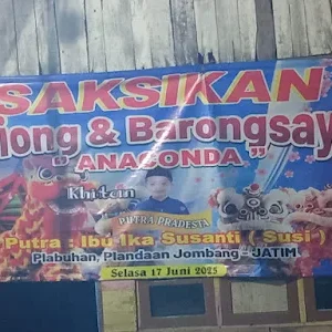 Wow Keren : Hadir dan Saksikanlah Acara Khitan Putra Kami, Dimeriahkan oleh Liong dan Barongsai Anaconda