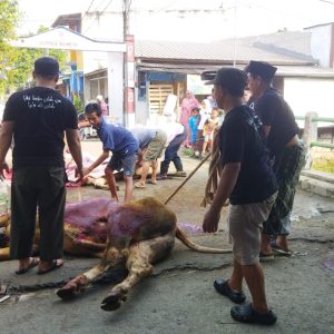 Ketua Panita Korban Bapak Epi Hanapi Dan Ketua DKM Mushollah Al Muttaqiin Blok M. Bapak Ustadz Khumaidi Di RT 37/06 Perumahan Bukit Tiara Desa Pasir Jaya   