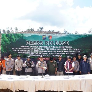 Tindak Tegas Perusakan Hutan, Polda Riau Tegaskan Komitmen Green Policing