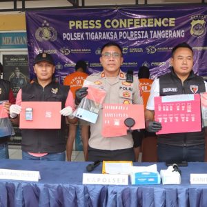 Polsek Tigaraksa Tangkap Lima Pengedar Sabu, Kapolsek Tegaskan Komitmen Berantas Narkoba   
