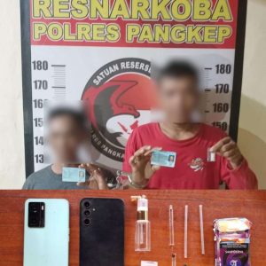 Sat Resnarkoba Polres Pangkep Ungkap Kasus Penyalahgunaan Narkotika, Dua Terduga Pelaku Diamankan