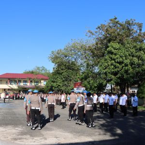 Sambut HUT Bhayangkara ke-79, Polres Pangkep Gelar Gaktibplin untuk Tingkatkan Disiplin Personel