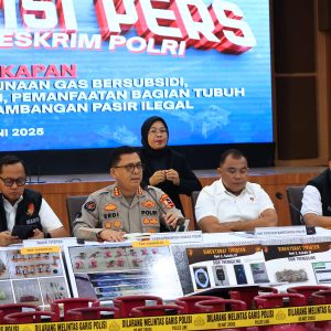Bareskrim Ungkap Tambang Pasir Ilegal Rugikan Negara Hingga Rp1 Miliar
