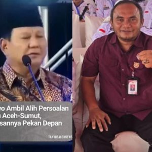 Prabowo Pemimpin Tegas, Rakyat Kirim Salam Cinta dari Ujung Barat Indonesia