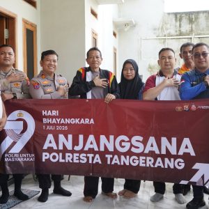 Polresta Tangerang Laksanakan Anjangsana ke Kediaman Aiptu Suryanto yang Sedang Sakit