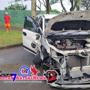 Anggota Polsek Panongan Respon Cepat Tangani Laka Lantas di Citra Raya