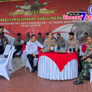 Kapolresta Tangerang Ikuti Kejuaraan Menembak “Duelling Plate” Polda Banten dalam Rangka HUT Bhayangkara ke-79