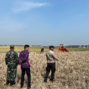 Polsek Kronjo Kawal Pematangan Lahan untuk Program Ketahanan Pangan di Desa Jenggot