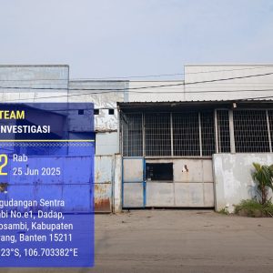 Tertutup dan Misterius, Gudang Blok E1 Kosambi Diduga Produksi Oli Palsu, Aparat Diminta Bertindak