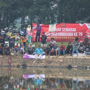 Kapolresta Tangerang dan Dandim Tigaraksa Buka Lomba Mancing di Danau Pemda dalam Rangka HUT Bhayangkara ke-79
