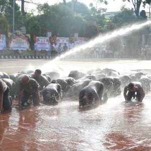 Kapolres Gresik Pimpin Upacara Korp Raport Kenaikan Pangkat di Mapolres Gresik, 58 Anggota Naik Pangkat