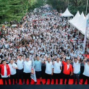 Militan 455 Meriahkan Jalan Santai “Sulsel Anti Mager” Bareng Gubernur