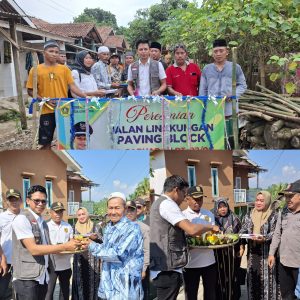 Perayaan Peresmian Jalan Lingkungan Vavinh Block Kp. Pabuaran dan Kp. Lewikopo, Desa Gerowong, Menunjukkan Manfaat Dana Desa   