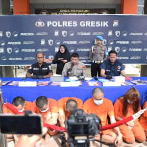 Polres Gresik tangkap Sembilan Tersangka Narkoba, Ratusan Gram Sabu dan 171 Butir Inex Diamankan