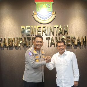 Silaturahmi ke Bupati, Kapolresta Tangerang Diskusikan Pelaksanaan Ketahanan Pangan