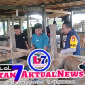 Bhabinkamtibmas Kunjungi Warga Pemilik Ternak, Sampaikan Pesan Kamtibmas Dan Himbauan Kesehatan Hewan