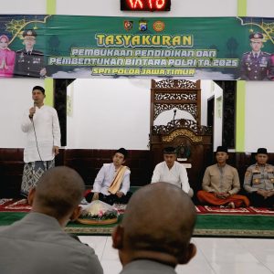Syukuran dan Doa Lintas Agama Sambut 247 Calon Siswa Bintara di SPN Polda Jatim