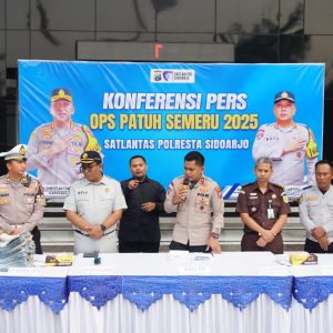 Operasi Patuh Semeru 2025 Polresta Sidoarjo Berhasil Tekan Kecelakaan Hingga 62 persen